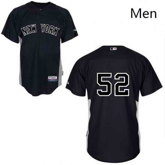 Mens Majestic New York Yankees 52 CC Sabathia Authentic Black MLB Jersey